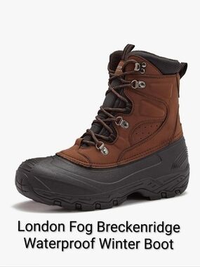 London Fog Breckenridge Waterproof Boots Mens 10 NWT & BOX